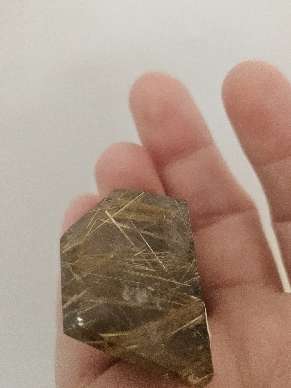Golden Rutilated Clear Quartz Crystal Point Polished Statement Points